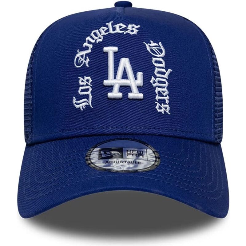 kasketter-buet-bla-snapback-a-frame-wordmark-fra-los-angeles-dodgers-mlb-af-new-era