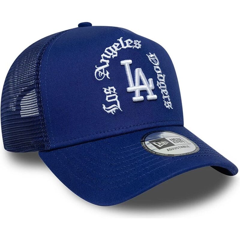 kasketter-buet-bla-snapback-a-frame-wordmark-fra-los-angeles-dodgers-mlb-af-new-era