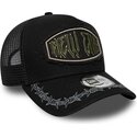 kasketter-buet-sort-snapback-e-frame-distressed-patch-af-new-era