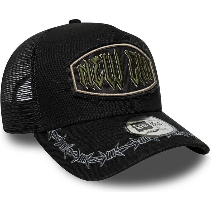 kasketter-buet-sort-snapback-e-frame-distressed-patch-af-new-era kasketter-buet-sort-snapback-e-frame-distressed-patch-af-new-era