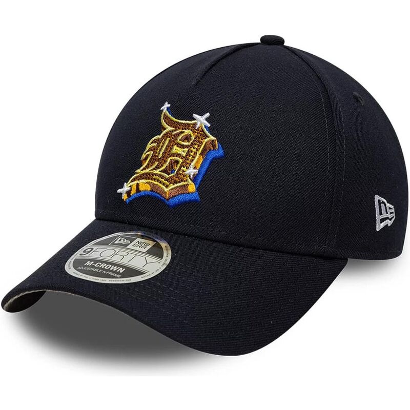 kasketter-buet-marinebla-snapback-9forty-m-crown-a-frame-emblem-fra-detroit-tigers-mlb-af-new-era
