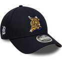 kasketter-buet-marinebla-snapback-9forty-m-crown-a-frame-emblem-fra-detroit-tigers-mlb-af-new-era