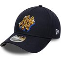 kasketter-buet-marinebla-snapback-9forty-m-crown-a-frame-emblem-fra-new-york-yankees-mlb-af-new-era