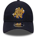 kasketter-buet-marinebla-snapback-9forty-m-crown-a-frame-emblem-fra-new-york-yankees-mlb-af-new-era