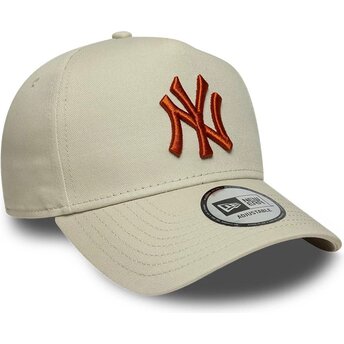 Kasketter buet beige snapback E Frame League Essential fra New York Yankees MLB af New Era