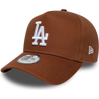 Kasketter buet brun snapback E Frame League Essential fra Los Angeles Dodgers MLB af New Era