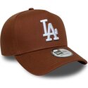kasketter-buet-brun-snapback-e-frame-league-essential-fra-los-angeles-dodgers-mlb-af-new-era