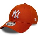 kasketter-buet-orange-snapback-9forty-m-crown-fra-new-york-yankees-mlb-af-new-era
