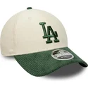 kasketter-buet-beige-snapback-9forty-m-crown-cord-fra-los-angeles-dodgers-mlb-af-new-era