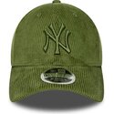 kasketter-buet-gron-justerbar-rem-9forty-m-crown-cord-fra-new-york-yankees-mlb-af-new-era
