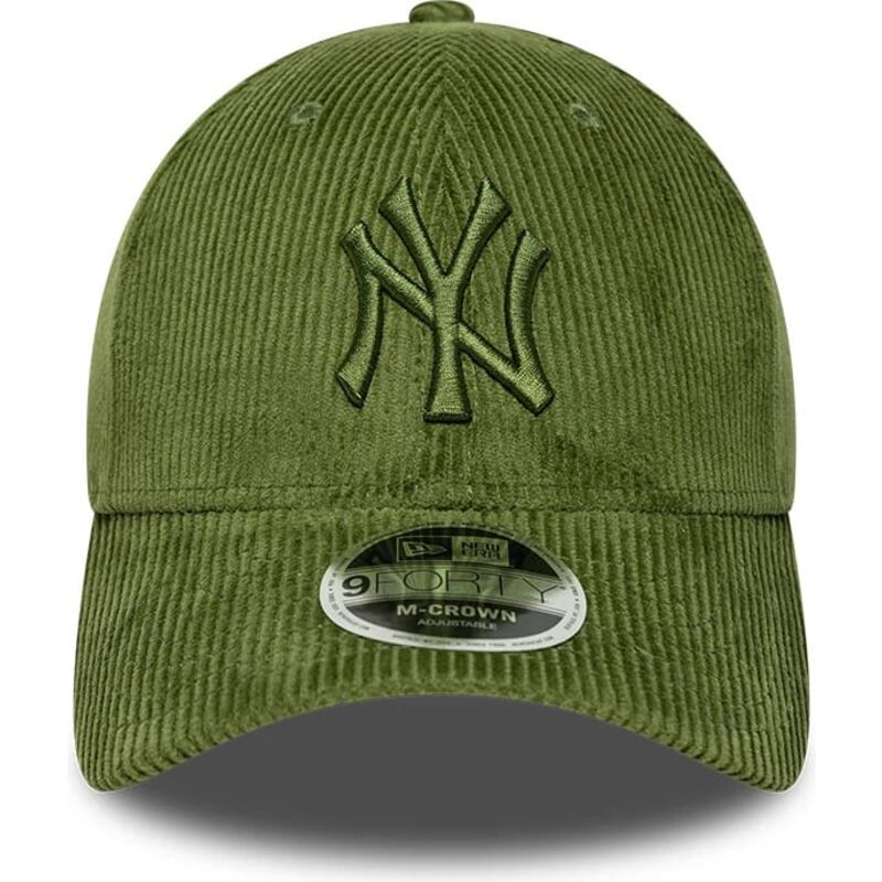 kasketter-buet-gron-justerbar-rem-9forty-m-crown-cord-fra-new-york-yankees-mlb-af-new-era