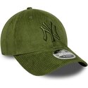 kasketter-buet-gron-justerbar-rem-9forty-m-crown-cord-fra-new-york-yankees-mlb-af-new-era