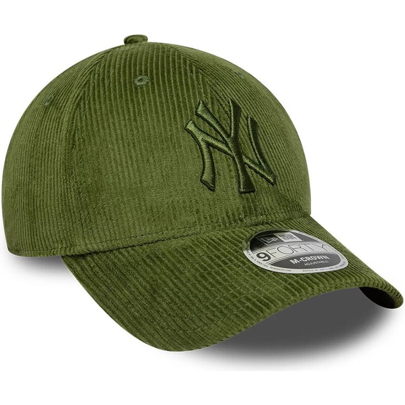 kasketter-buet-gron-justerbar-rem-9forty-m-crown-cord-fra-new-york-yankees-mlb-af-new-era