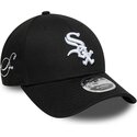 kasketter-buet-sort-snapback-9forty-m-crown-side-script-fra-chicago-white-sox-mlb-af-new-era