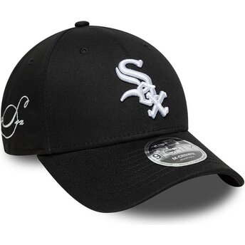 Kasketter buet sort snapback 9FORTY M-Crown Side Script fra Chicago White Sox MLB af New Era