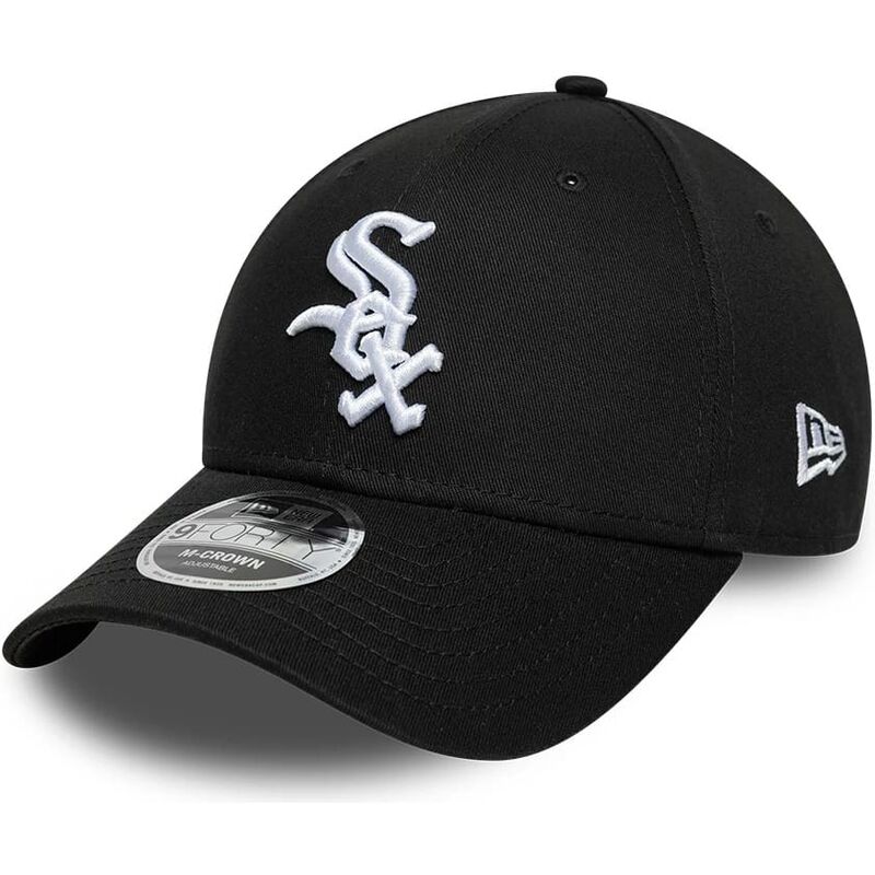 kasketter-buet-sort-snapback-9forty-m-crown-side-script-fra-chicago-white-sox-mlb-af-new-era