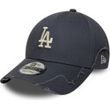 kasketter-buet-gra-justerbar-rem-9forty-stitched-fra-los-angeles-dodgers-mlb-af-new-era