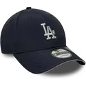 kasketter-buet-marinebla-justerbar-rem-9forty-recycled-fra-los-angeles-dodgers-mlb-af-new-era
