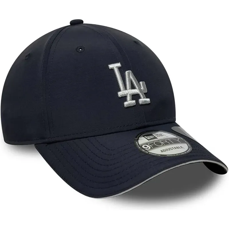 kasketter-buet-marinebla-justerbar-rem-9forty-recycled-fra-los-angeles-dodgers-mlb-af-new-era