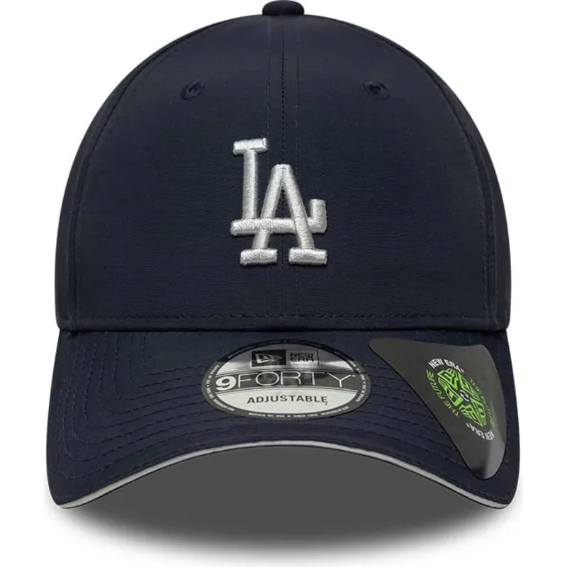 kasketter-buet-marinebla-justerbar-rem-9forty-recycled-fra-los-angeles-dodgers-mlb-af-new-era