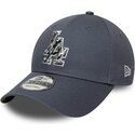 kasketter-buet-gra-justerbar-rem-9forty-outline-camo-fra-los-angeles-dodgers-mlb-af-new-era