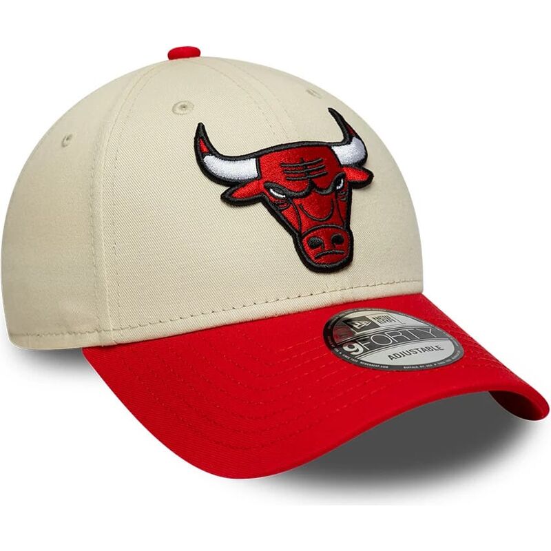kasketter-buet-beige-justerbar-rem-9forty-colour-block-fra-chicago-bulls-nba-af-new-era kasketter-buet-beige-justerbar-rem-9forty-colour-block-fra-chicago-bulls-nba-af-new-era