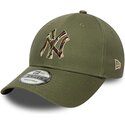 kasketter-buet-gron-justerbar-rem-9forty-outline-camo-fra-new-york-yankees-mlb-af-new-era