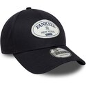 kasketter-buet-marinebla-justerbar-rem-9forty-patch-fra-new-york-yankees-mlb-af-new-era