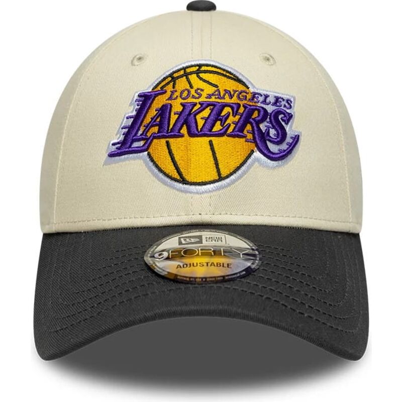 kasketter-buet-beige-justerbar-rem-9forty-colour-block-fra-los-angeles-lakers-nba-af-new-era kasketter-buet-beige-justerbar-rem-9forty-colour-block-fra-los-angeles-lakers-nba-af-new-era