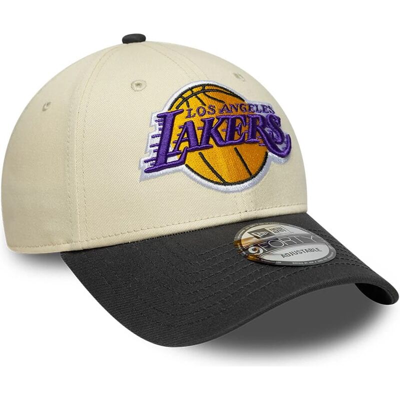 kasketter-buet-beige-justerbar-rem-9forty-colour-block-fra-los-angeles-lakers-nba-af-new-era kasketter-buet-beige-justerbar-rem-9forty-colour-block-fra-los-angeles-lakers-nba-af-new-era