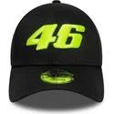 kasketter-buet-sort-justerbar-rem-9forty-wordmark-fra-valentino-rossi-vr46-motogp-af-new-era