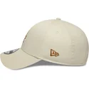 kasketter-buet-beige-justerbar-rem-9forty-faux-pony-infill-fra-los-angeles-dodgers-mlb-af-new-era