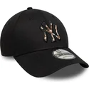 kasketter-buet-sort-justerbar-rem-9forty-faux-pony-infill-fra-new-york-yankees-mlb-af-new-era