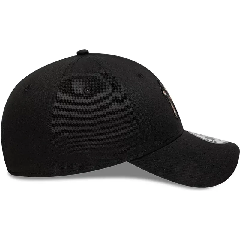 kasketter-buet-sort-justerbar-rem-9forty-faux-pony-infill-fra-new-york-yankees-mlb-af-new-era kasketter-buet-sort-justerbar-rem-9forty-faux-pony-infill-fra-new-york-yankees-mlb-af-new-era