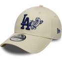 kasketter-buet-beige-justerbar-rem-9forty-food-icon-fra-los-angeles-dodgers-mlb-af-new-era