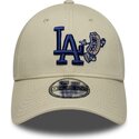 kasketter-buet-beige-justerbar-rem-9forty-food-icon-fra-los-angeles-dodgers-mlb-af-new-era