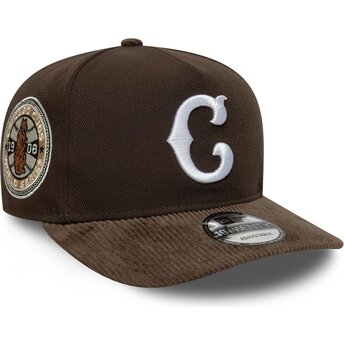 Kasketter buet brun snapback 19TWENTY Cooperstown Cord fra Chicago Cubs MLB af New Era