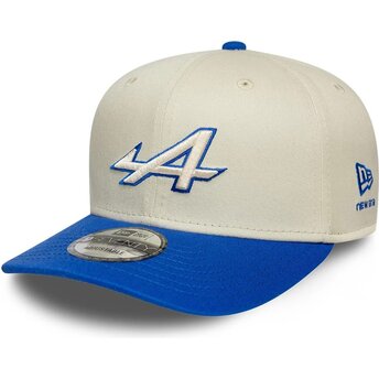 Kasketter buet beige snapback 9SEVENTY Stretch Snap Contrast Visor fra Alpine F1 Team Formula 1 af New Era