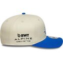 kasketter-buet-beige-snapback-9seventy-stretch-snap-contrast-visor-fra-alpine-f1-team-formula-1-af-new-era