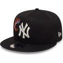 kasketter-flad-sort-snapback-9fifty-outdoor-icon-fra-new-york-yankees-mlb-af-new-era