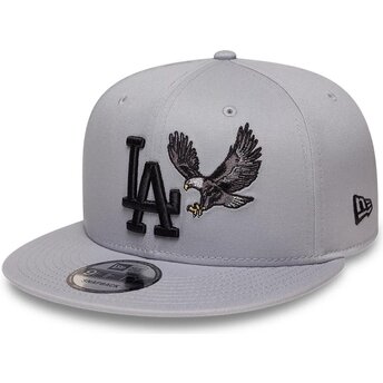Kasketter flad grå snapback 9FIFTY Outdoor Icon fra Los Angeles Dodgers MLB af New Era