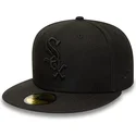 kasketter-flad-sort-tilpasset-59fifty-fra-chicago-white-sox-mlb-af-new-era