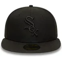 kasketter-flad-sort-tilpasset-59fifty-fra-chicago-white-sox-mlb-af-new-era