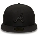 kasketter-flad-sort-tilpasset-59fifty-fra-atlanta-braves-mlb-af-new-era
