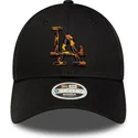 kasketter-buet-sort-justerbar-rem-9forty-tort-infill-fra-los-angeles-dodgers-mlb-af-new-era