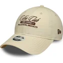 kasketter-buet-beige-justerbar-rem-9twenty-coffee-club-af-new-era