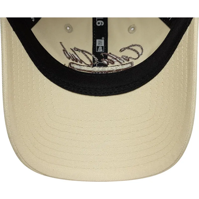 kasketter-buet-beige-justerbar-rem-9twenty-coffee-club-af-new-era