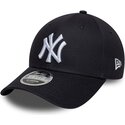 kasketter-buet-marinebla-snapback-9forty-m-crown-side-script-fra-new-york-yankees-mlb-af-new-era