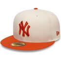 kasketter-flad-beige-tilpasset-59fifty-league-essential-fra-new-york-yankees-mlb-af-new-era