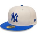 kasketter-flad-beige-tilpasset-59fifty-league-essential-fra-new-york-yankees-mlb-af-new-era